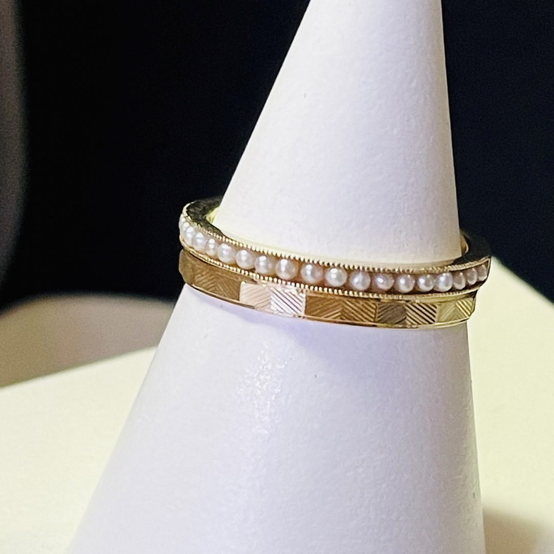 sowi - ◼️現行品◼️【sowi】K10YGパールハーフエタニティリング/#11