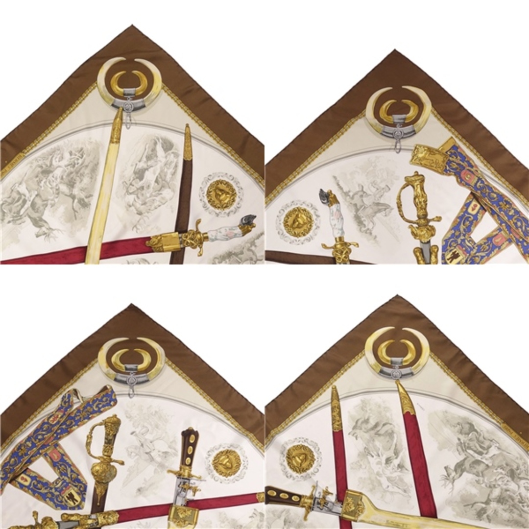 HERMES - エルメス HERMES スカーフ カレ90 ARMES DE CHASSE ソード柄