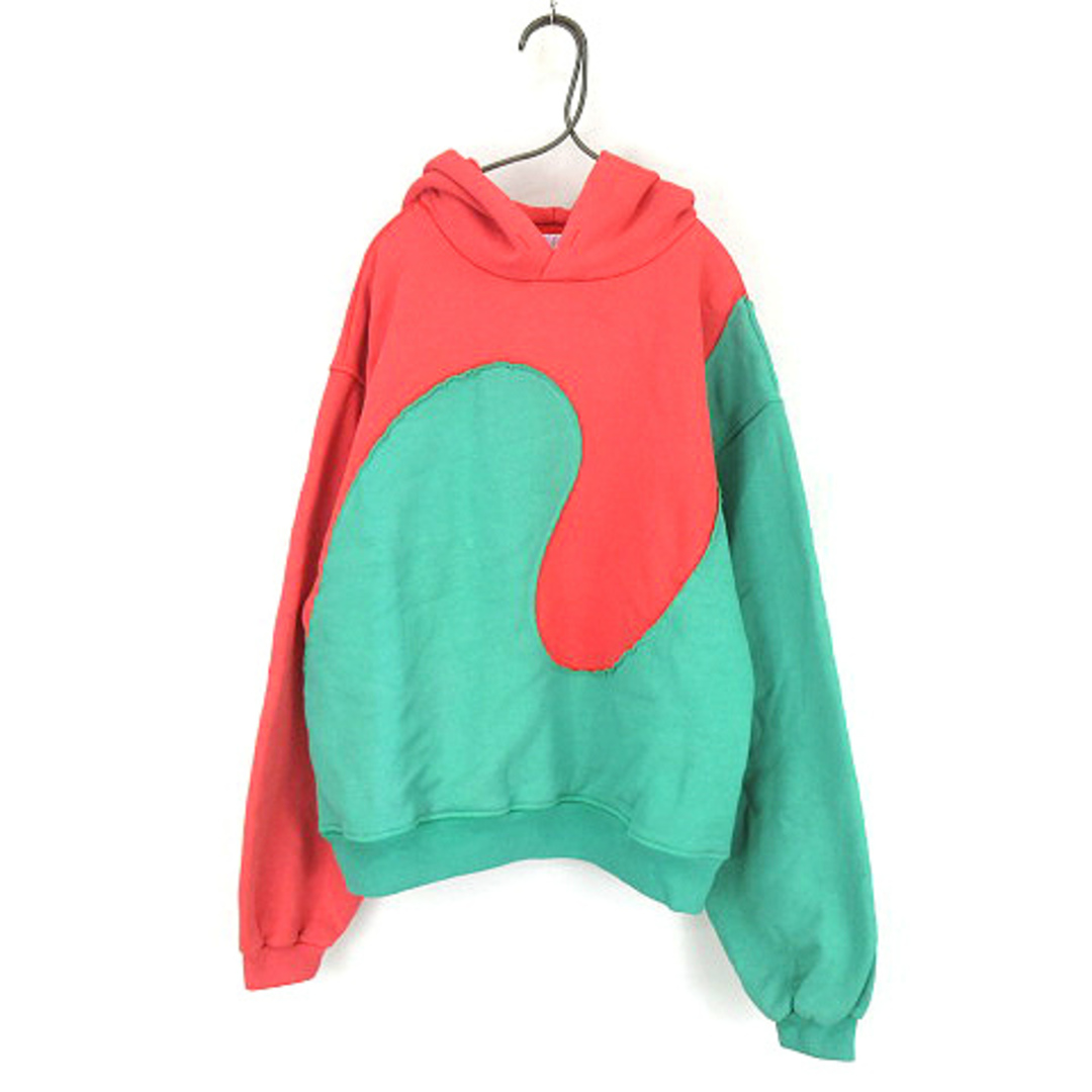 other - イーアールエル ERL 配色 プルオーバー フーディー パーカー
