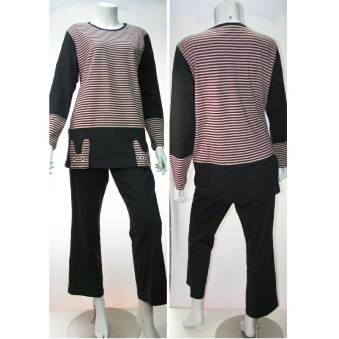 ベスト 新品タグ付き マタノアツコ ルームウェア パジャマ ボーダー