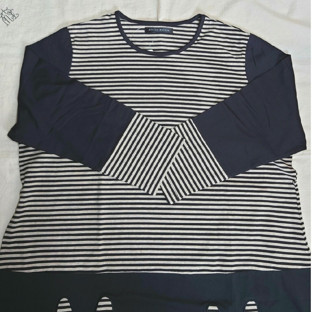 ベスト 新品タグ付き マタノアツコ ルームウェア パジャマ ボーダー