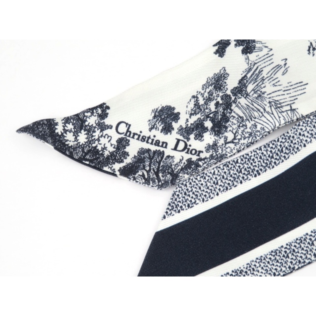 Dior - □美品□ ディオール ミッツァ スカーフ ツイリー ネイビー