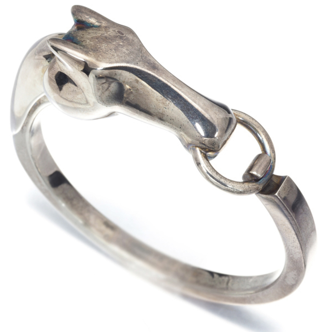 HERMES - エルメス ブレスレット ホース ギャロップ バングル シルバー