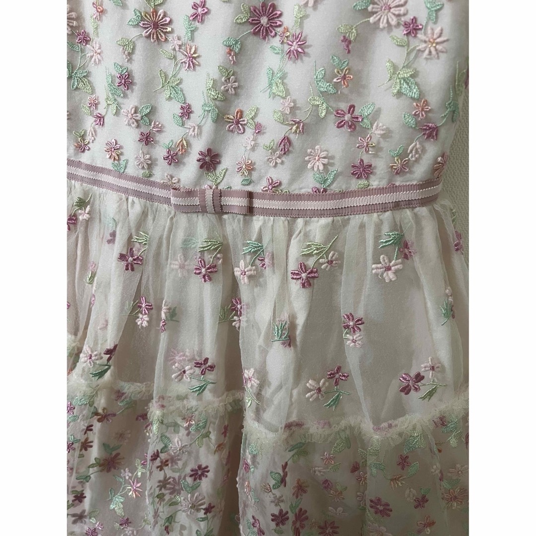 トッカ お花刺繍ドレス 130｜美品 TOCCA 花柄刺繍ドレス 130サイズ