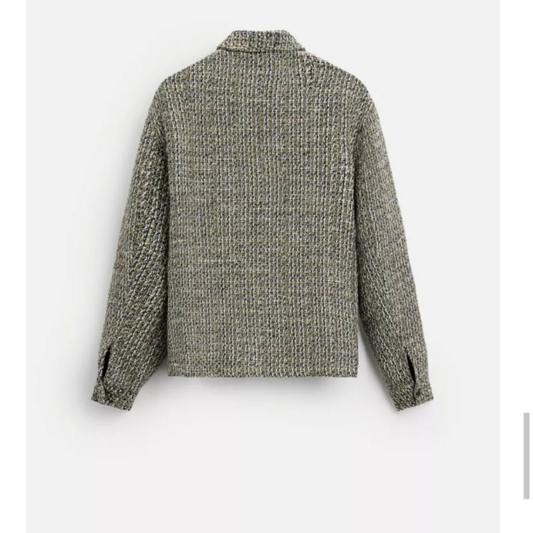 ZARA - ZARA 新品 タグ付き ジッパー付きテクスチャー素材シャツ