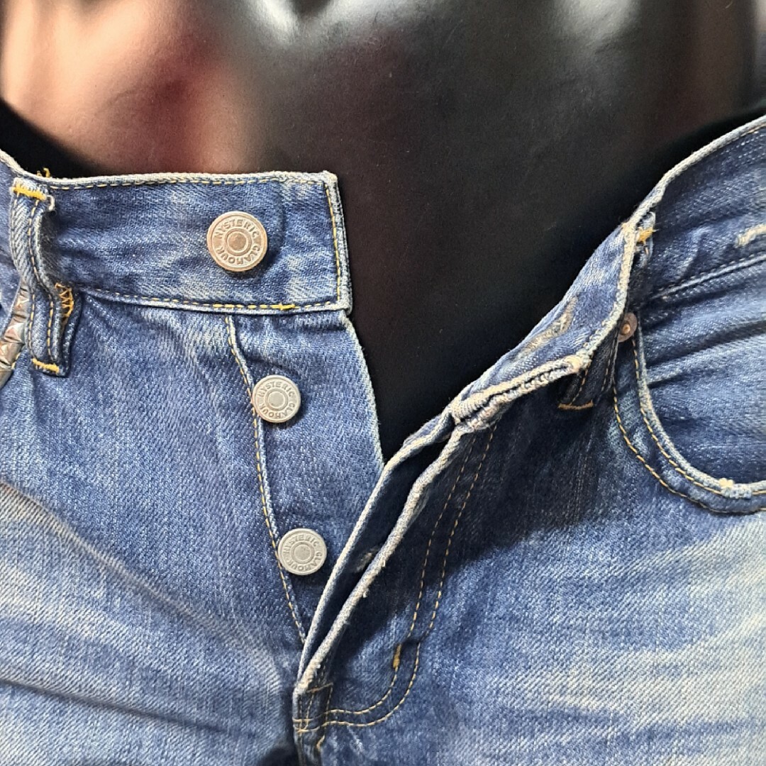 ヒステリックグラマーRSM加工スタッズデニム/34×33Yahoo!オークション