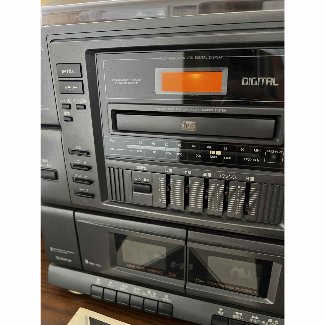 コロムビア ステレオコンポ レコード CD カセット ラジオ G-300