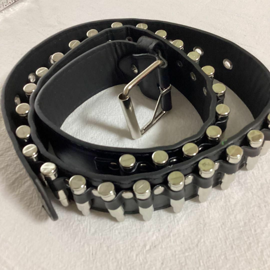 弾丸 ベルト ハードコア バレッドベルト レザー ロック V系 パンクの