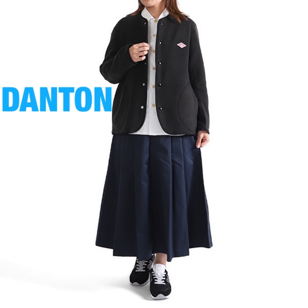 DANTON - ❇️DANTONダントン正規24秋新ノーカラーフリースジャケット