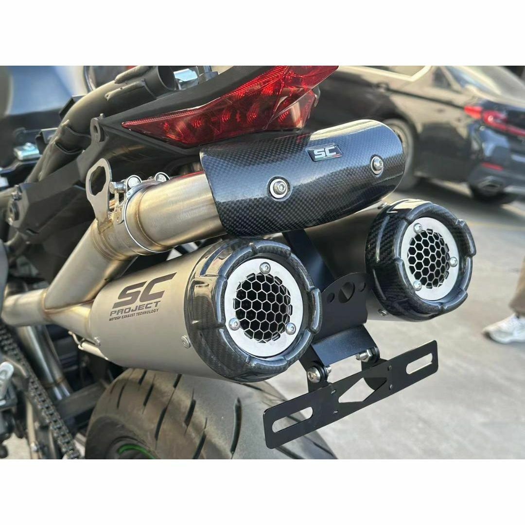 3千円引き ZX4R/ZX25R フルエキゾースト 2本出しマフラーの通販 by