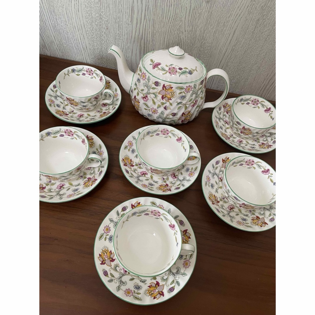 MINTON - セール❣️ミントン ハドンホール グリーン 6客 ポット