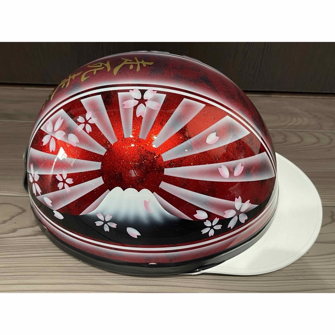 ラメ 富士日章 コルク半 ヘルメットの通販 by paint｜ラクマ