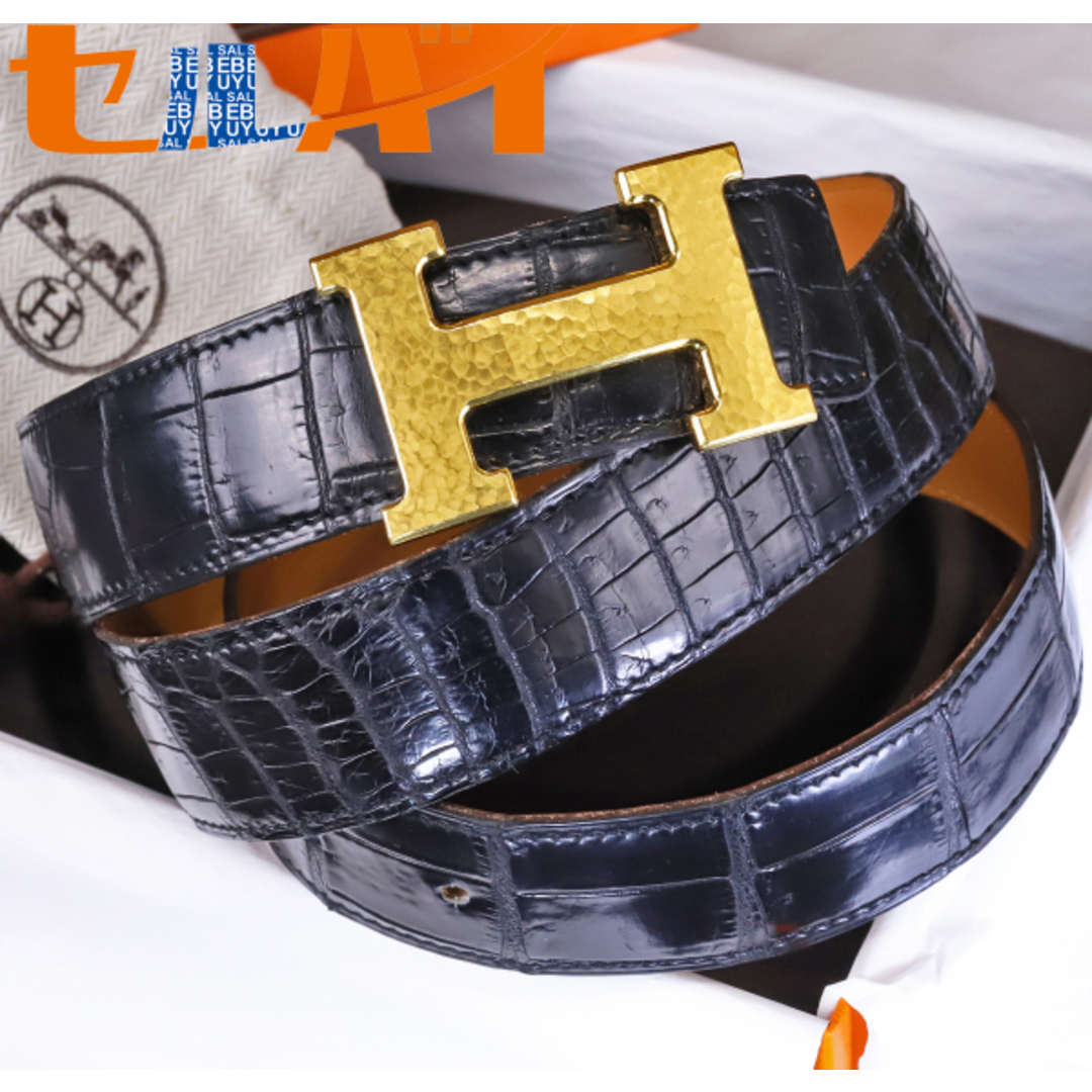 HERMES - 本物 極上品 エルメス 最高級ポロサスクロコダイルレザー