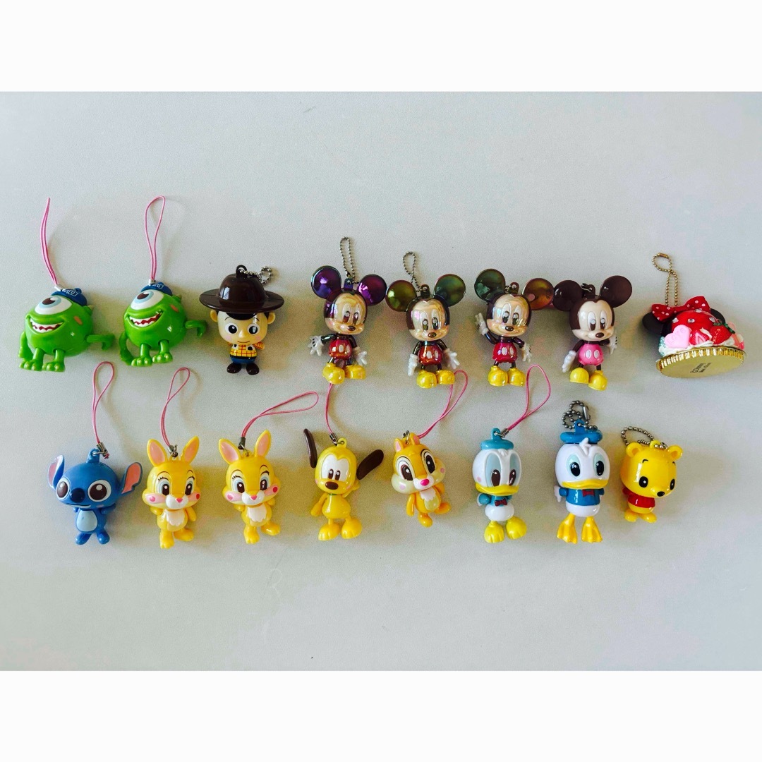 Disney - ディズニー キーホルダー 16点セット ストラップ ミッキー