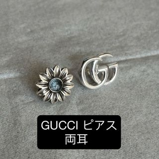 GUCCI 花モチーフ ピアス(片耳用) SV925 保存袋付き GUCCI 花モチーフ
