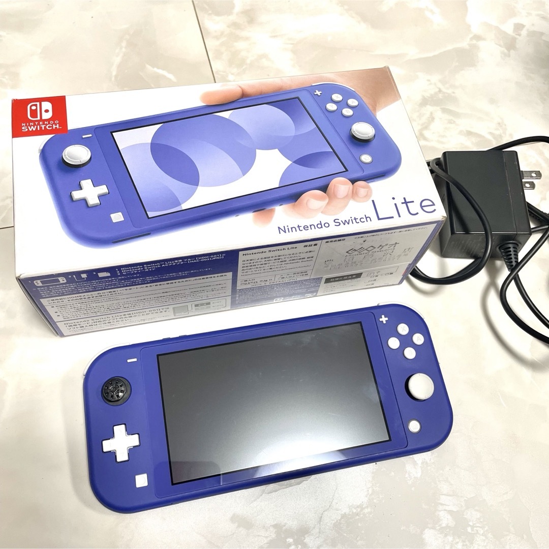 スイッチライト 「ブルー」色 箱・充電器有