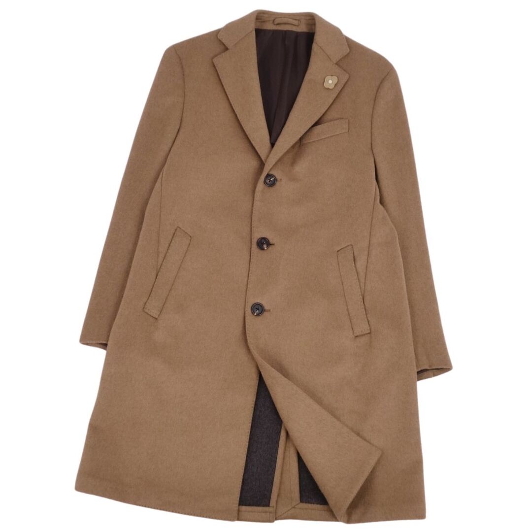 人気キャメル】LARDINI/ラルディーニ ポロコート ダブルチェスター