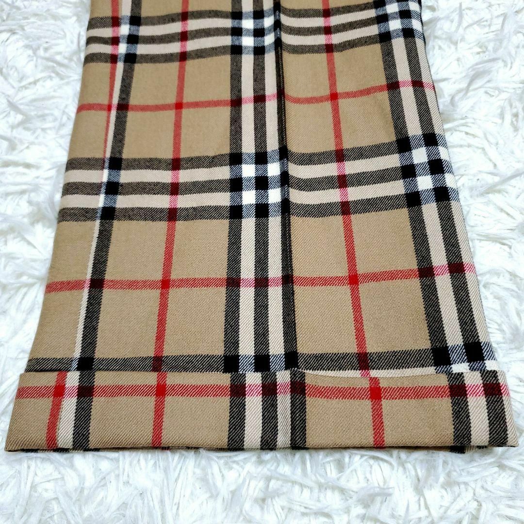BURBERRY - 極美品 L バーバリー ウール100 ノバチェックパンツ