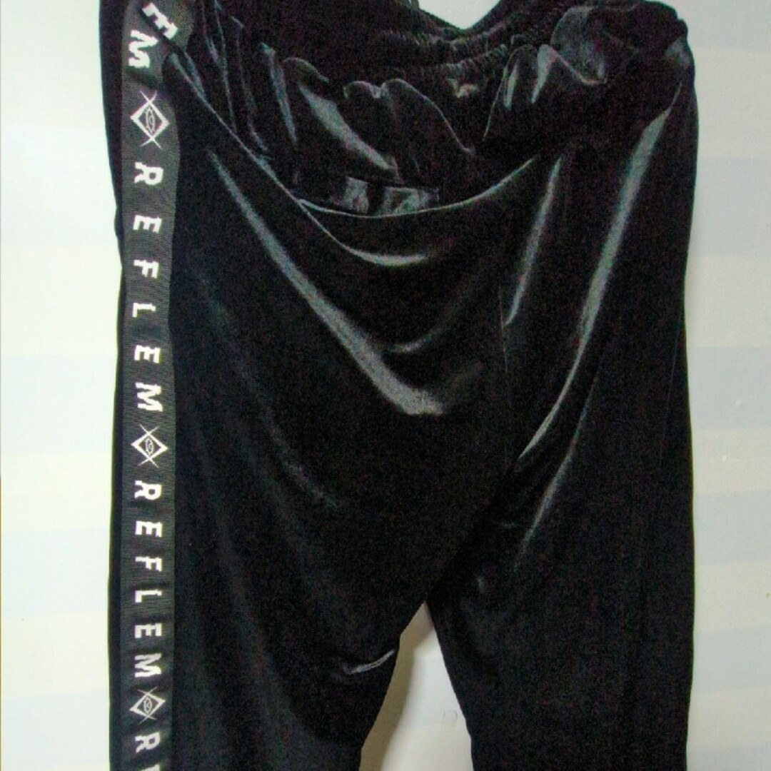 REFLEM - 【REFLEM】ロゴテープラインベロアジャージパンツ レフレムの