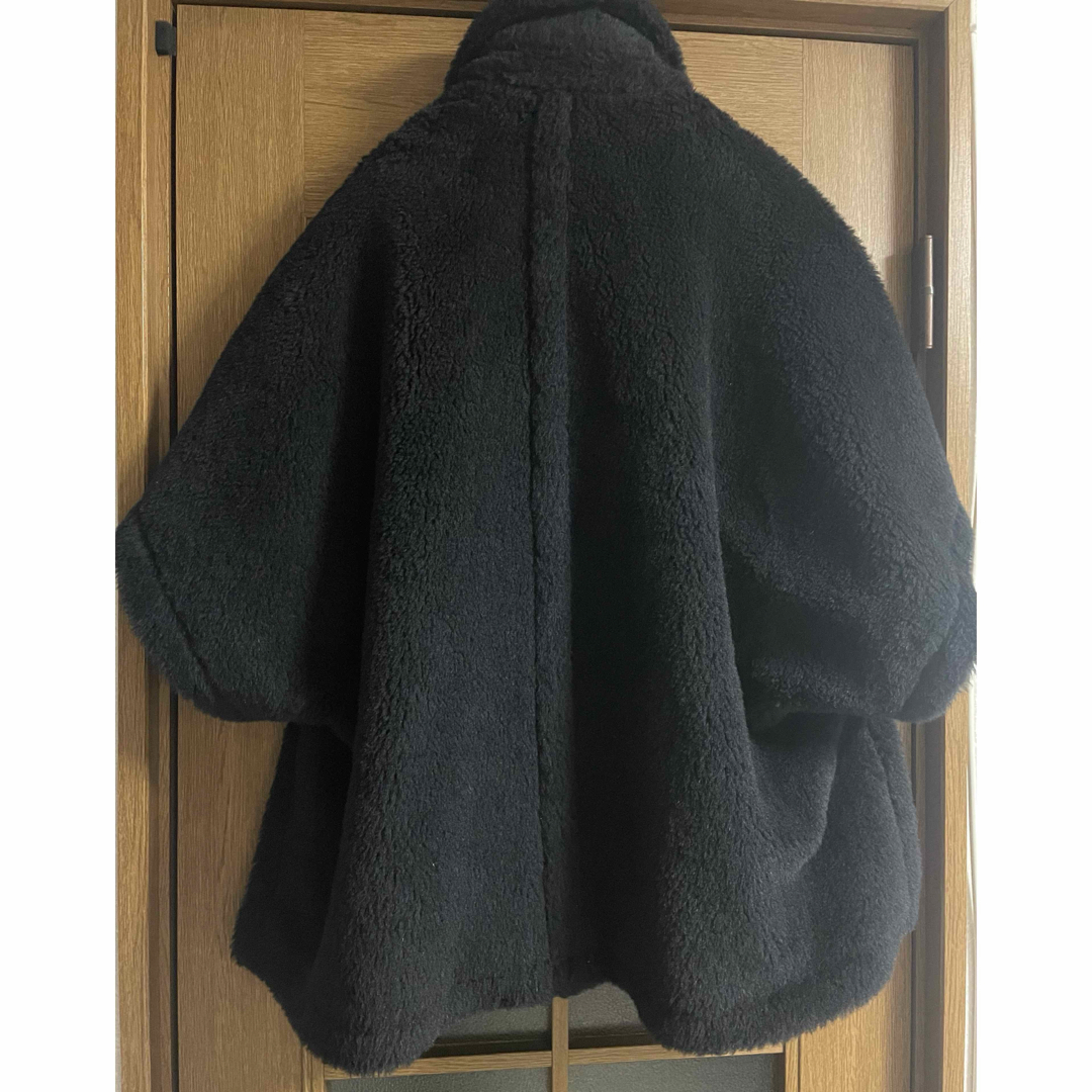 Max Mara - マックスマーラ Max Mara テディベアケープ MANCO ブラック