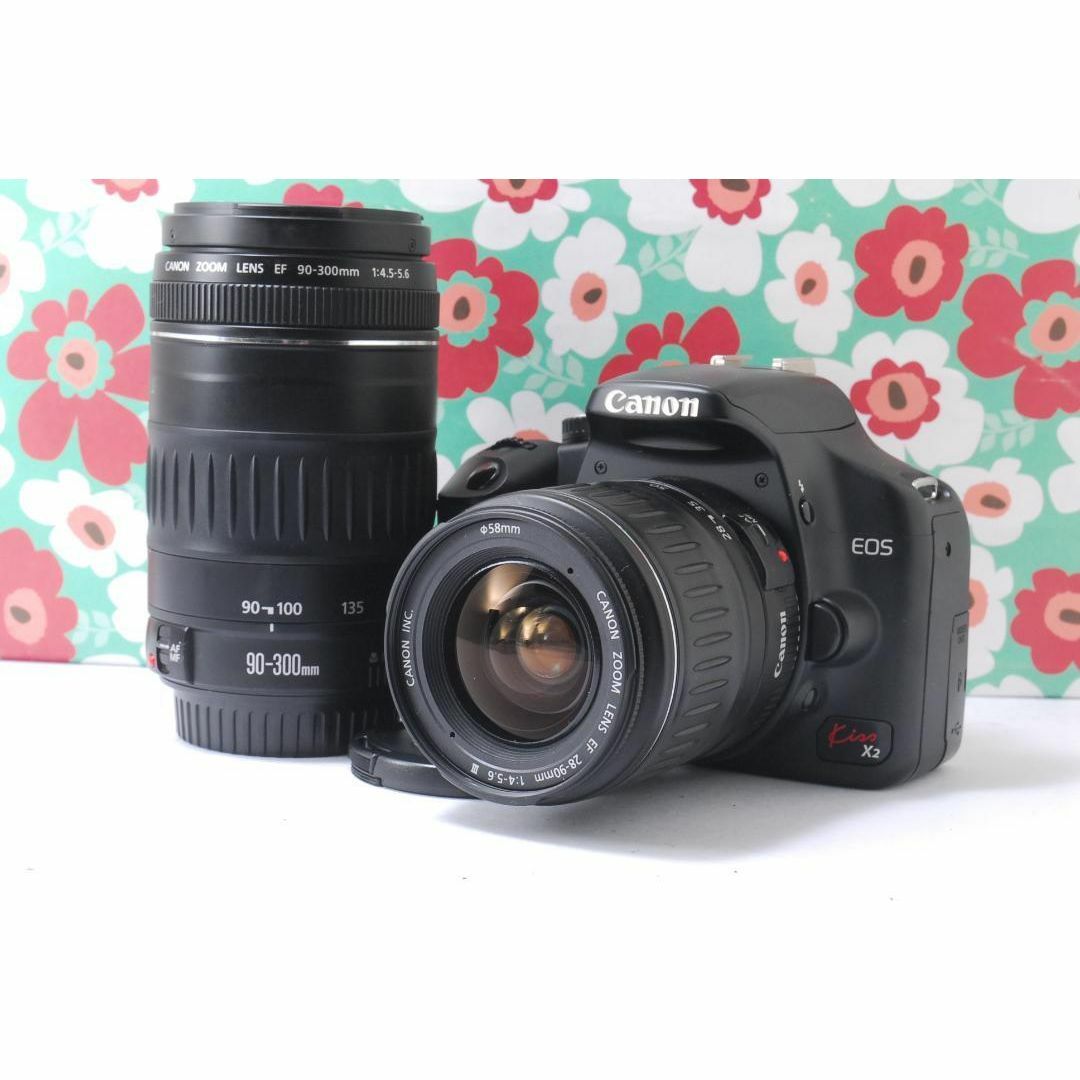 ❤スマホに転送❤キャノン kiss x2 ❤届いてすぐに使える❤超望遠