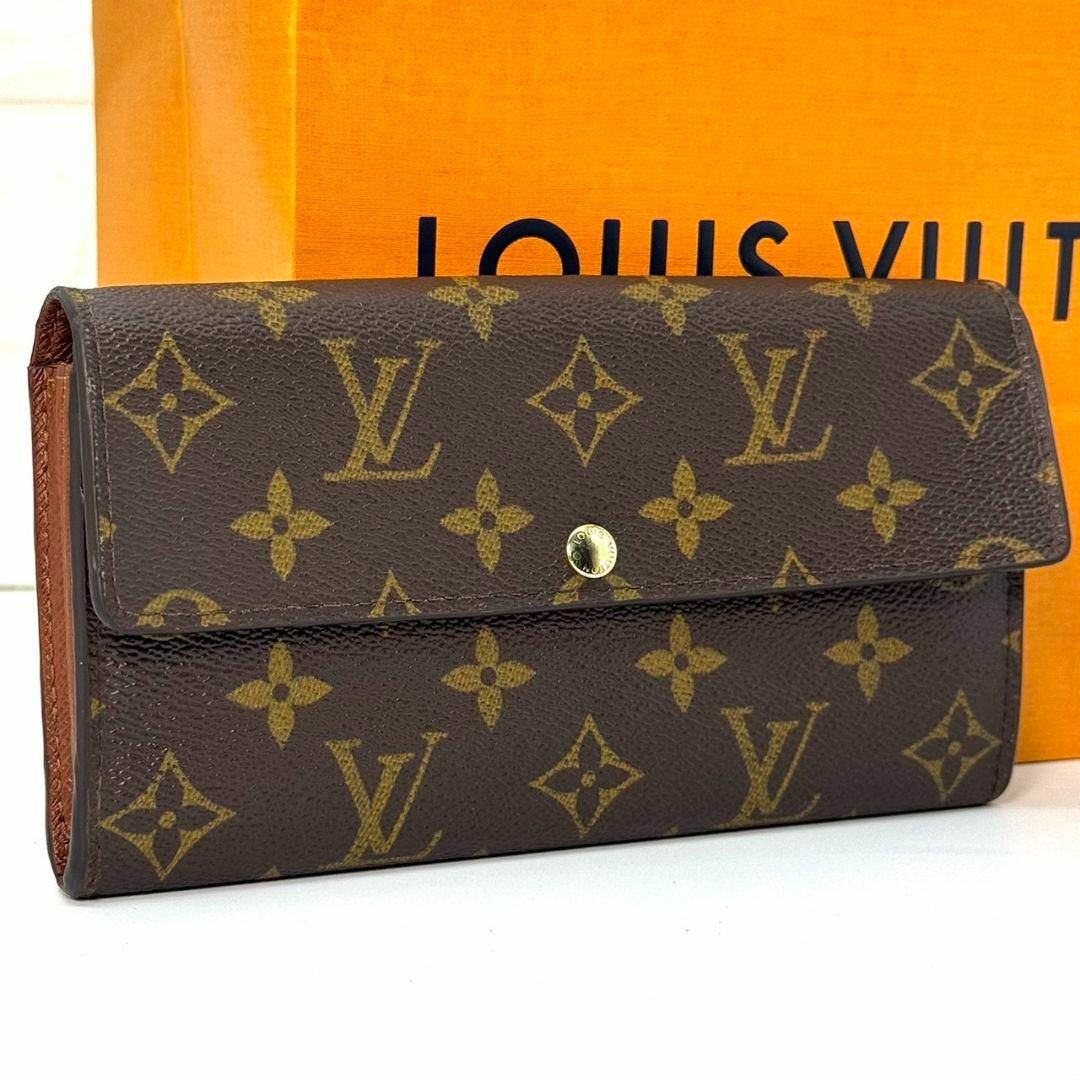 良品 ルイヴィトン モノグラム ポルトフォイユ サラ 10カード 財布 長財布