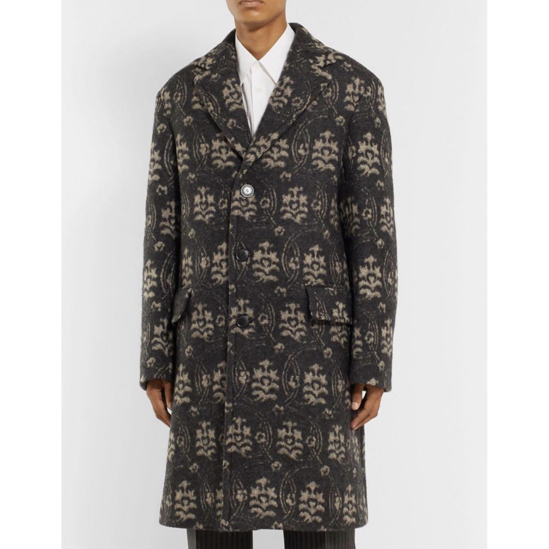 DRIES VAN NOTEN - Dries Van Noten 19aw 総柄 チェスターコート 44