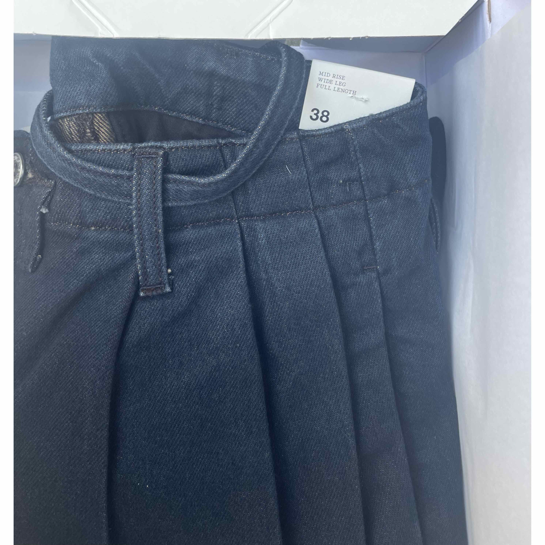 ZARA - zara SOSHIOTSUKI ワイドレッグプリーツデニムパンツの通販 by