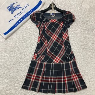 バーバリーブルーレーベル ホースマーク プリーツ ワンピース