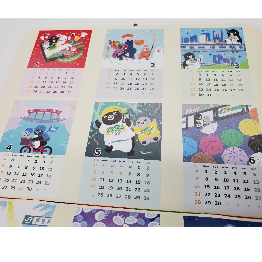 Suica ペンギン 壁掛け カレンダー2026の通販 by やさや's shop｜ラクマ