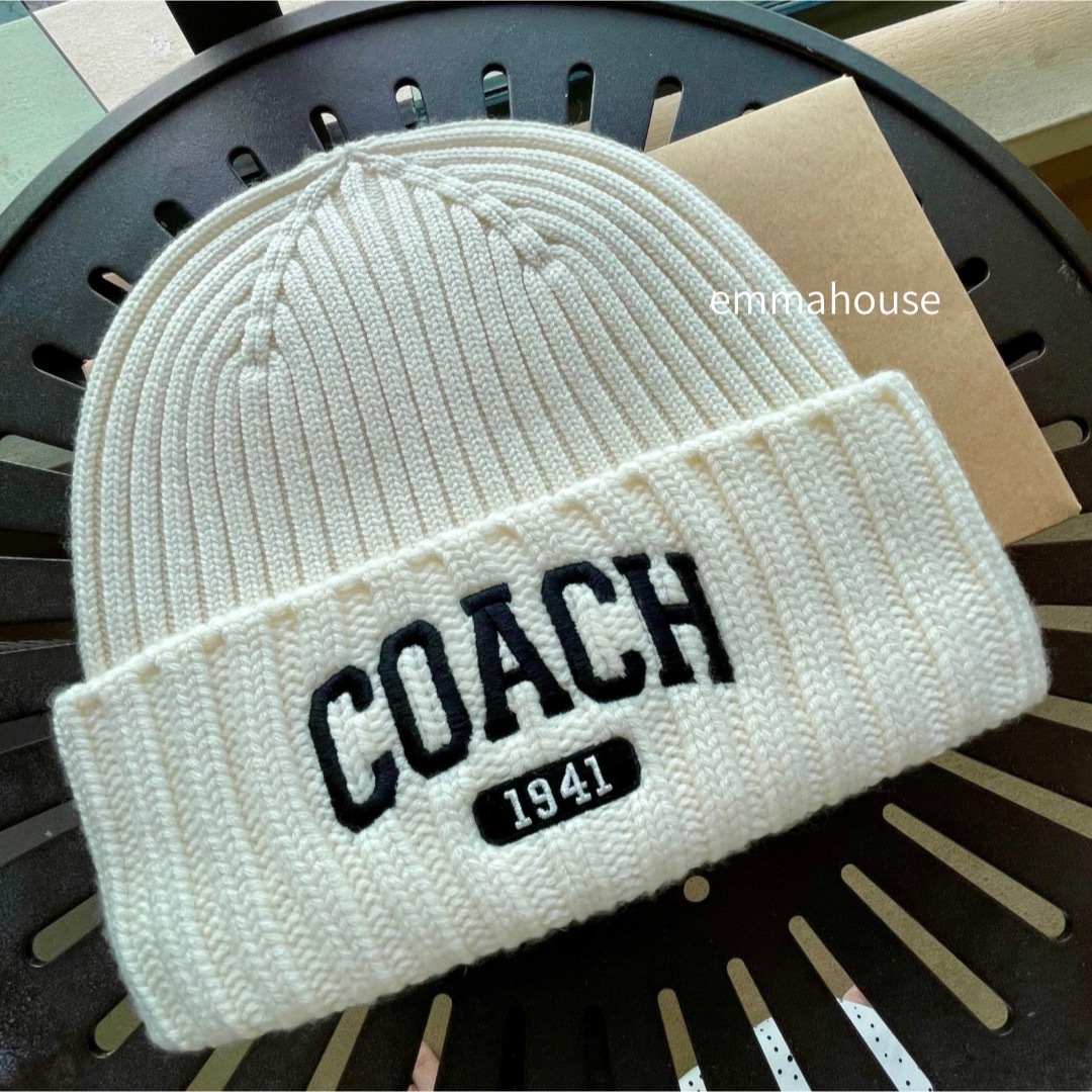 COACH - 新品タグ付きCOACH 1941 エンブロイダード ニット帽 ビーニー