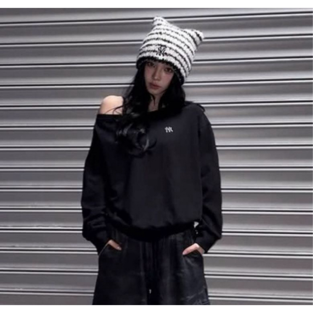 aespa - 韓国限定 MLB カリナ 猫耳 ミャオン ビーニー ニット帽 aespa