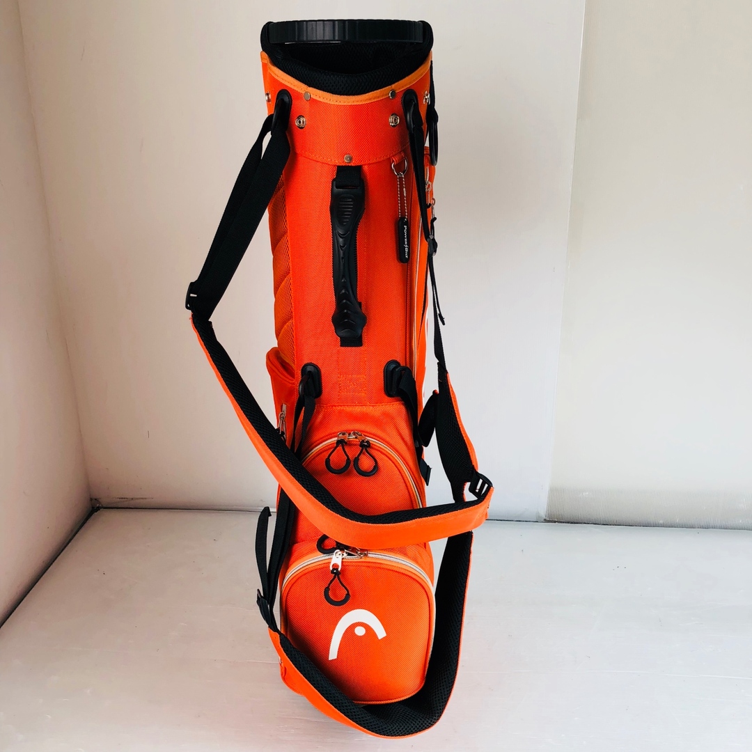 HEAD パワービルド ゴルフ スタンドキャディバッグ9型 オレンジ 新品
