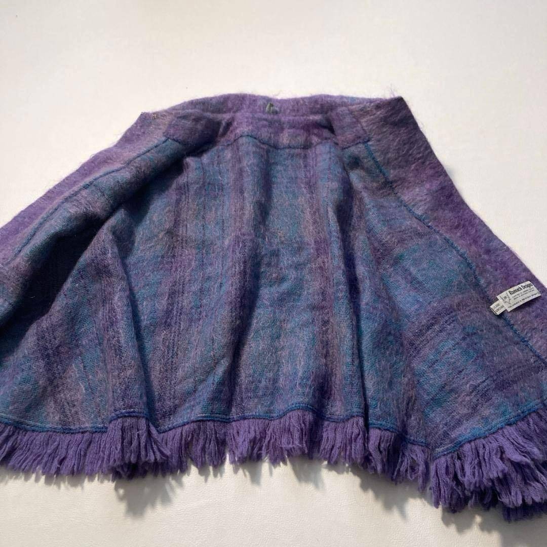希少ビンテージ】Ramnoch Designs モヘアウールポンチョ 金ボタン