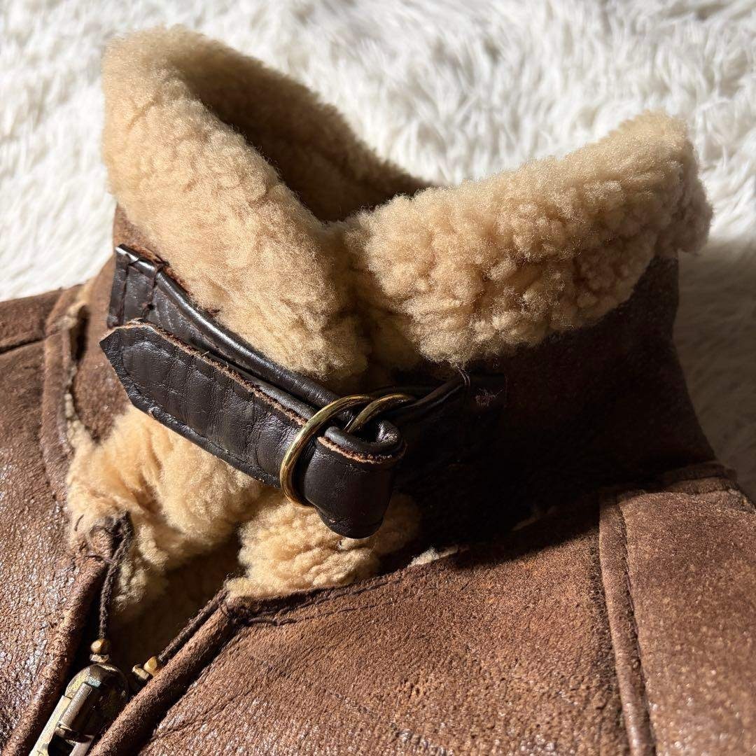 米国製】schott フライトジャケット B-6 羊革 ムートン 40