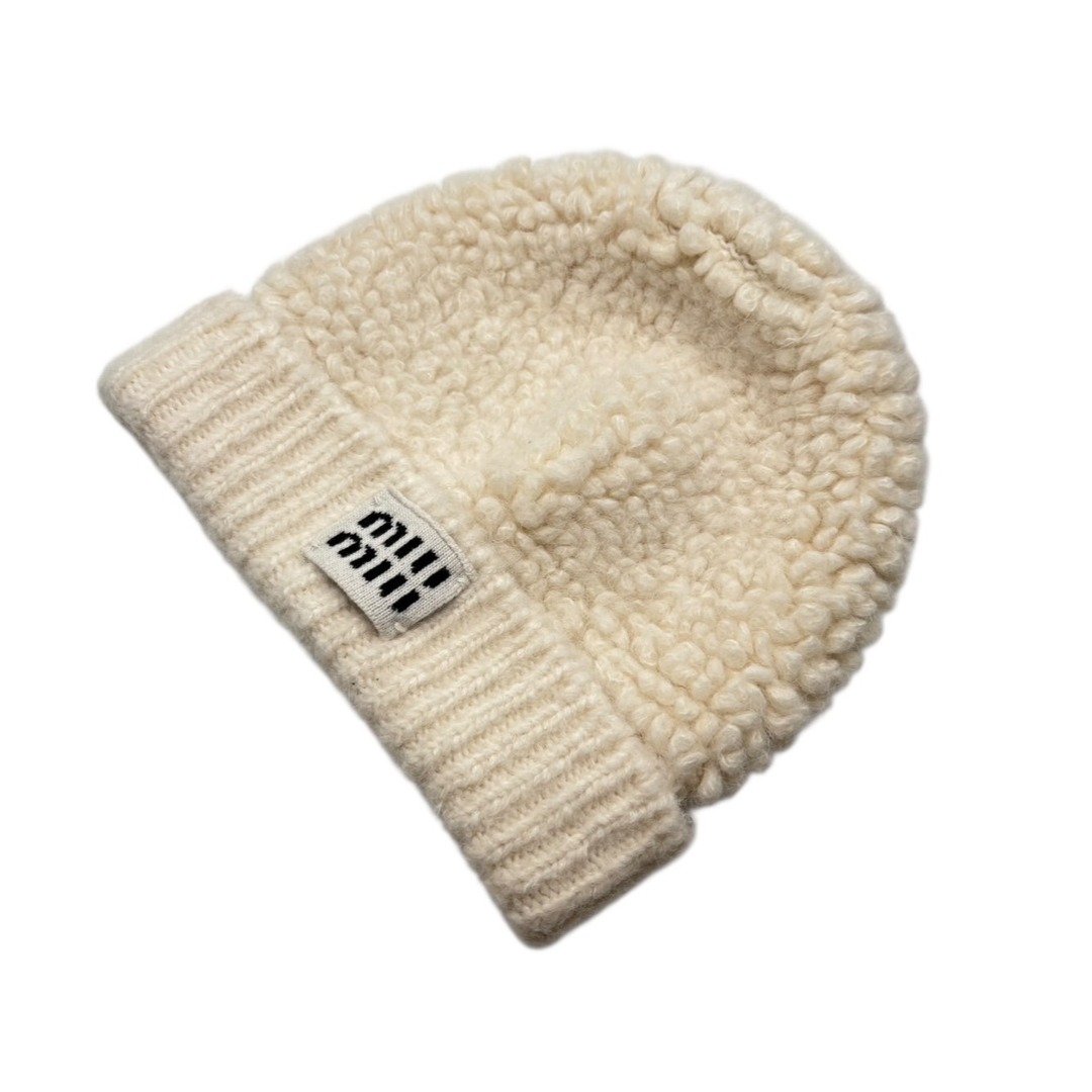 MIU MIU - 極美品 MIUMIU ミュウミュウ ビーニー ニットキャップ