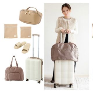 しまむら - しまむら yumi キャリーバッグ キャリーケース 淡茶 ゆみ