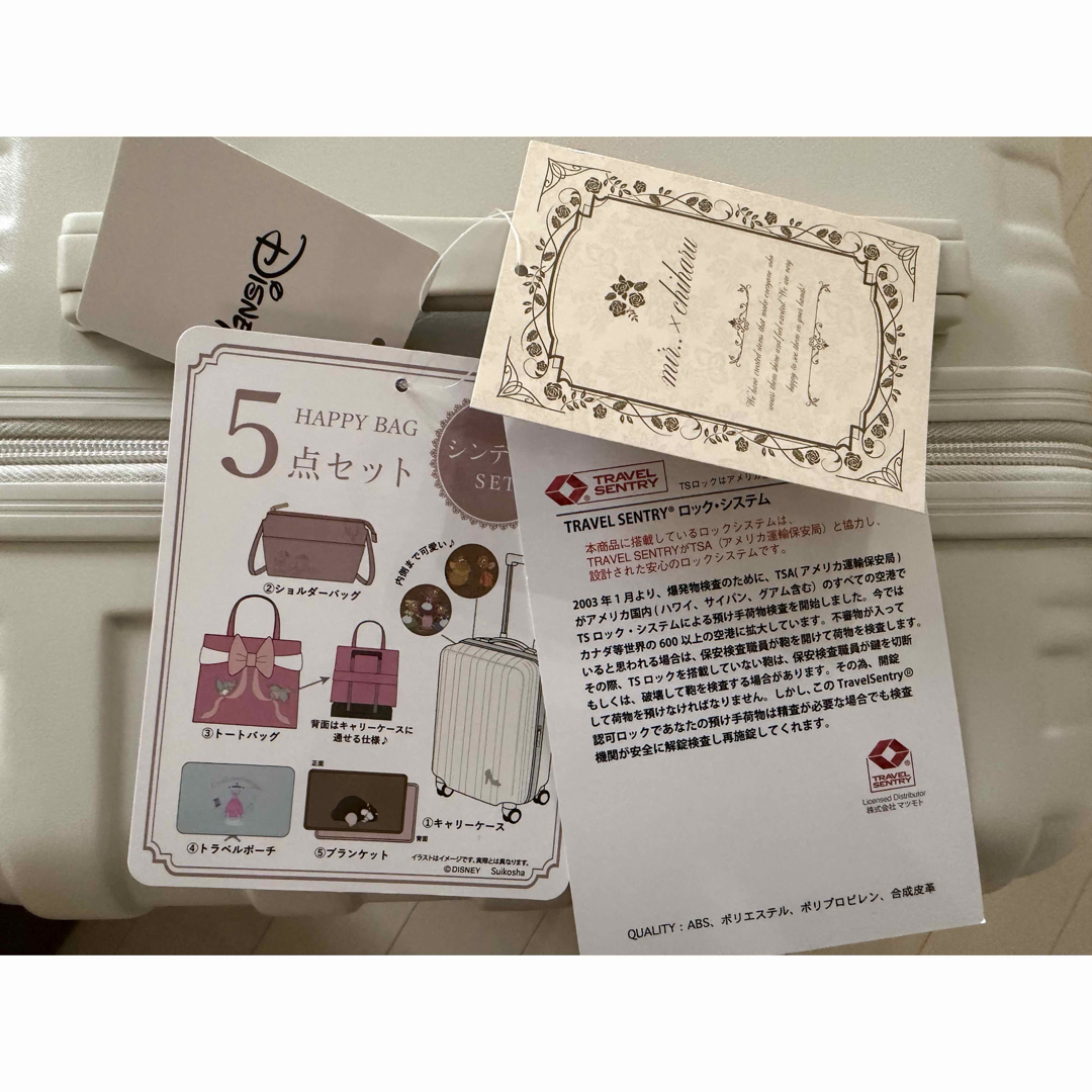 ディズニー キャリーケース シンデレラ 5点セット