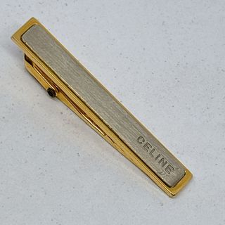 セリーヌ セリーヌ グリーン シルバー ゴールド ネクタイピン タイピン