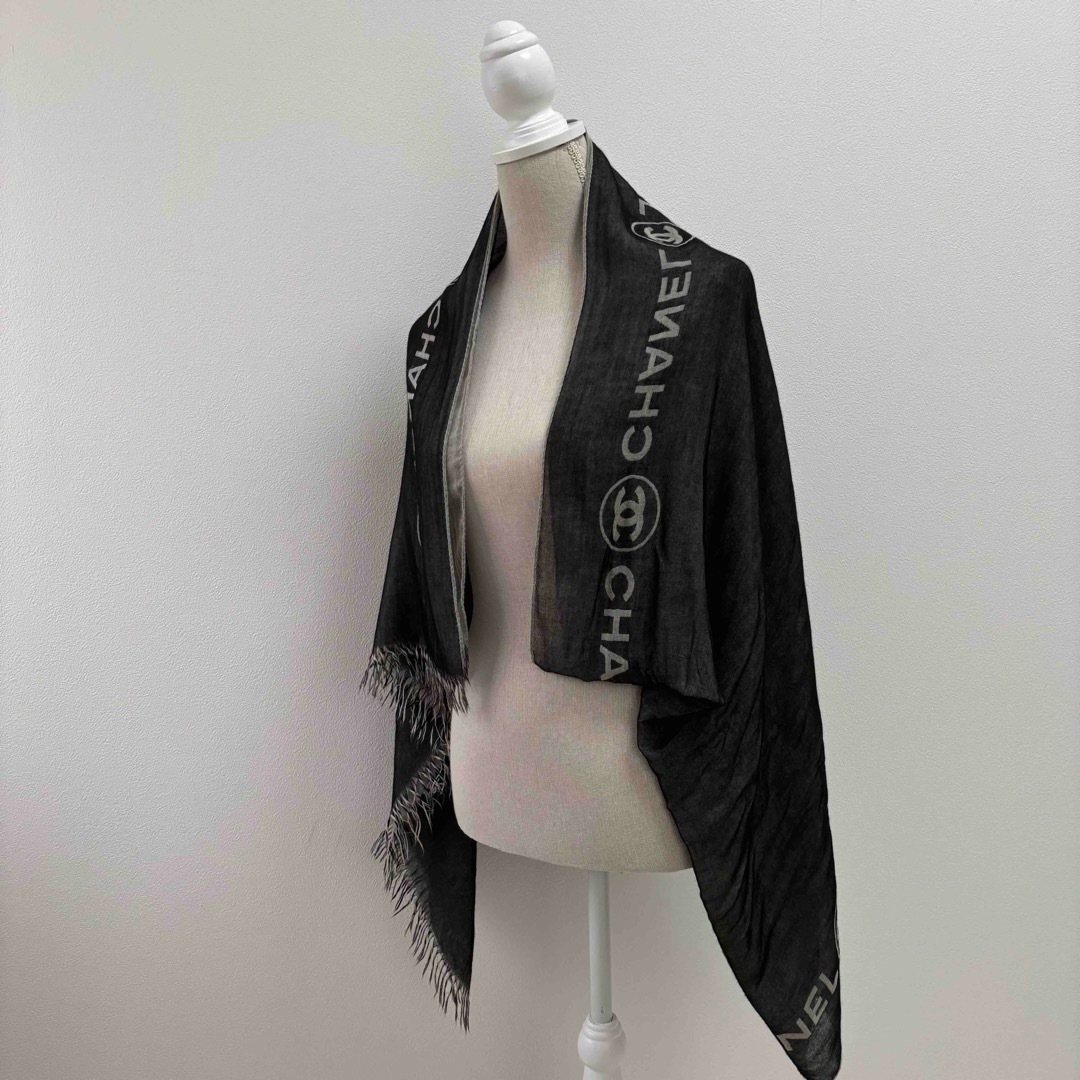 CHANEL シャネル ココマーク カシミヤ リバーシブル ストール マフラー