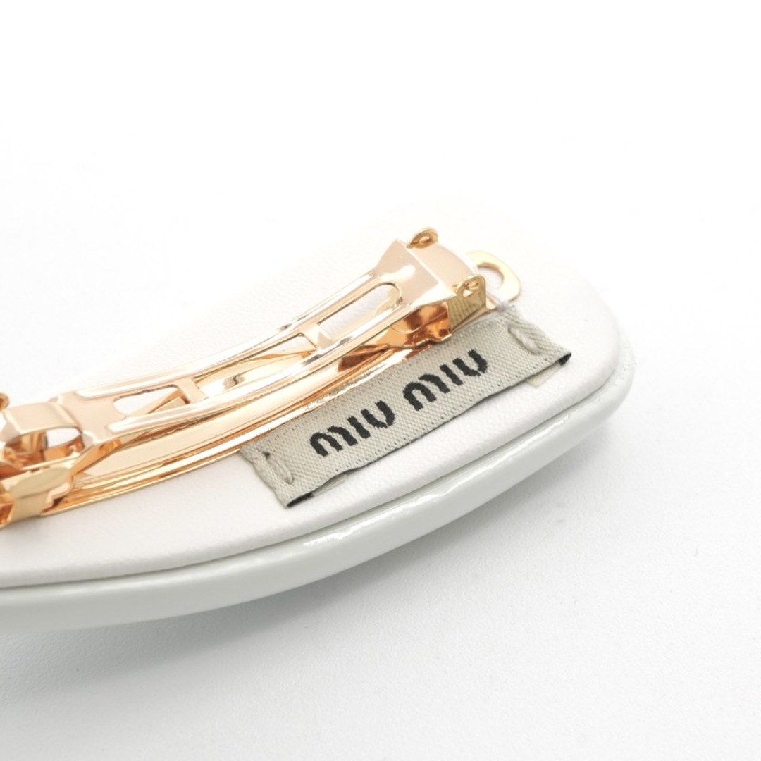 MIU MIU - ミュウミュウ MIUMIU ヘアアクセサリー ホワイト 白