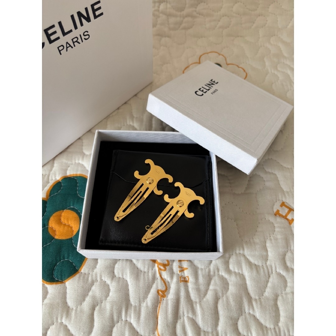 CELINE - 断捨離中!ゴールド CELINE セリーヌ ヘアピン 2個セットの