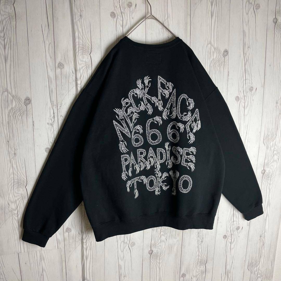 限定コラボ】ワコマリア×ネックフェイス☆両面プリントロゴスウェット