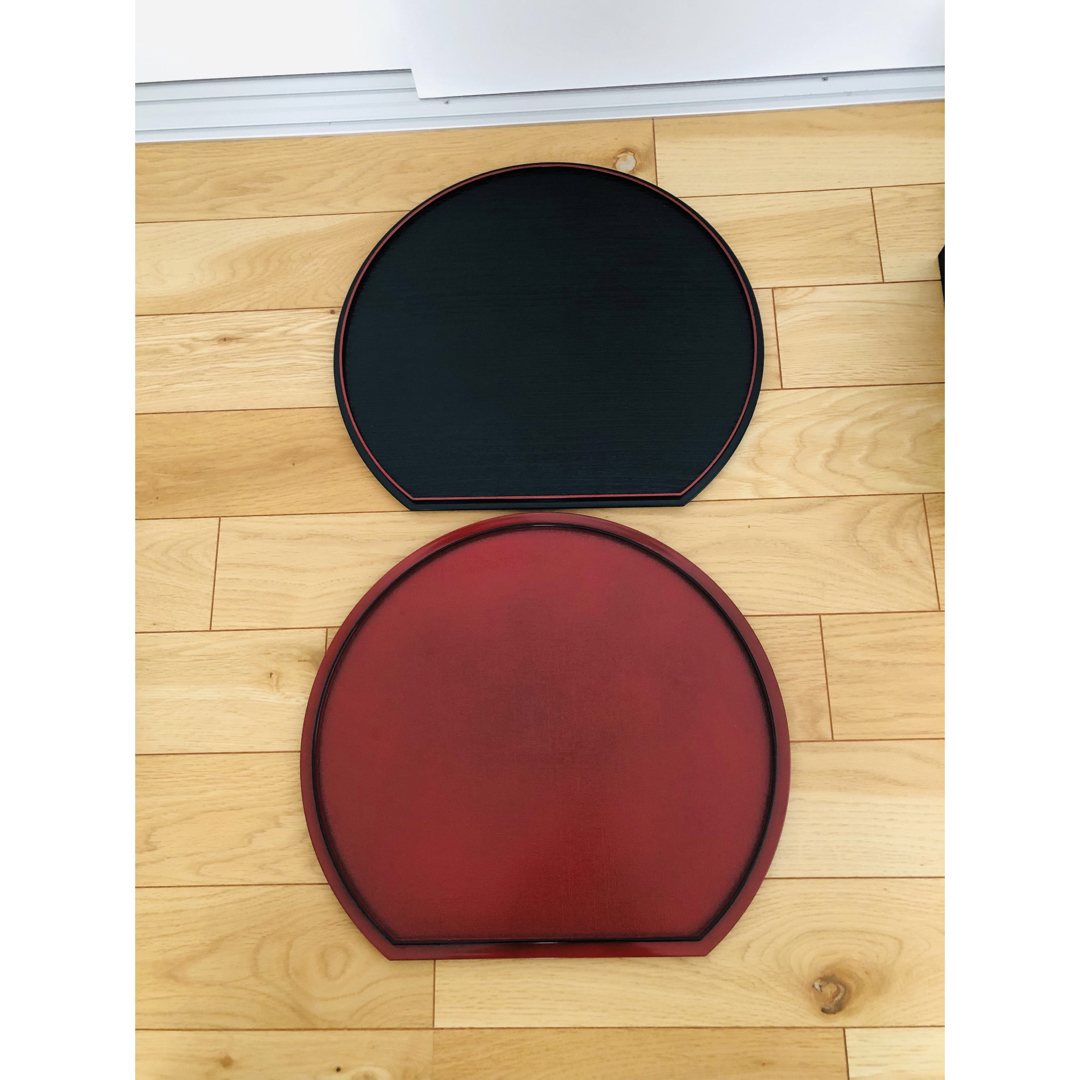 お祝い 高級漆器 セット 三段重 雑煮椀 半月盆 菓子受け 木製鏡餅