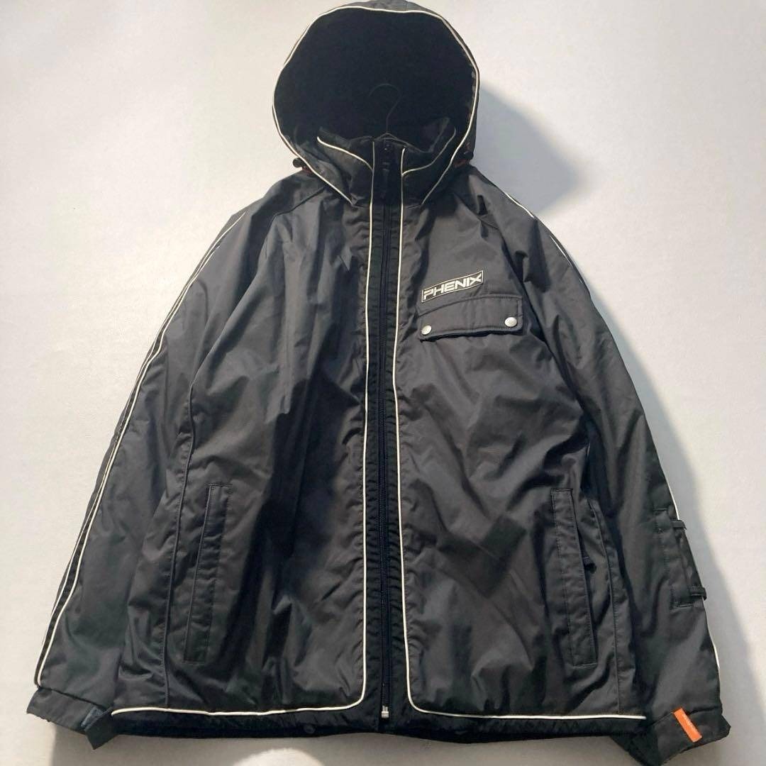 ビッグサイズ】PHENIX スキージャケット XO 中綿 オレンジ裏地 グレー