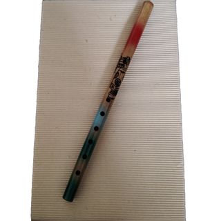 篠笛六本調子(B♭管ドレミ調)7穴 天地緑色糸巻 手引書付き R6-6の通販