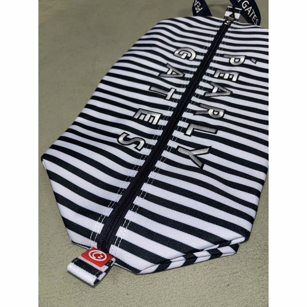 新品）パーリーゲイツ、ボーダー柄シリーズ、シューズケース、希少