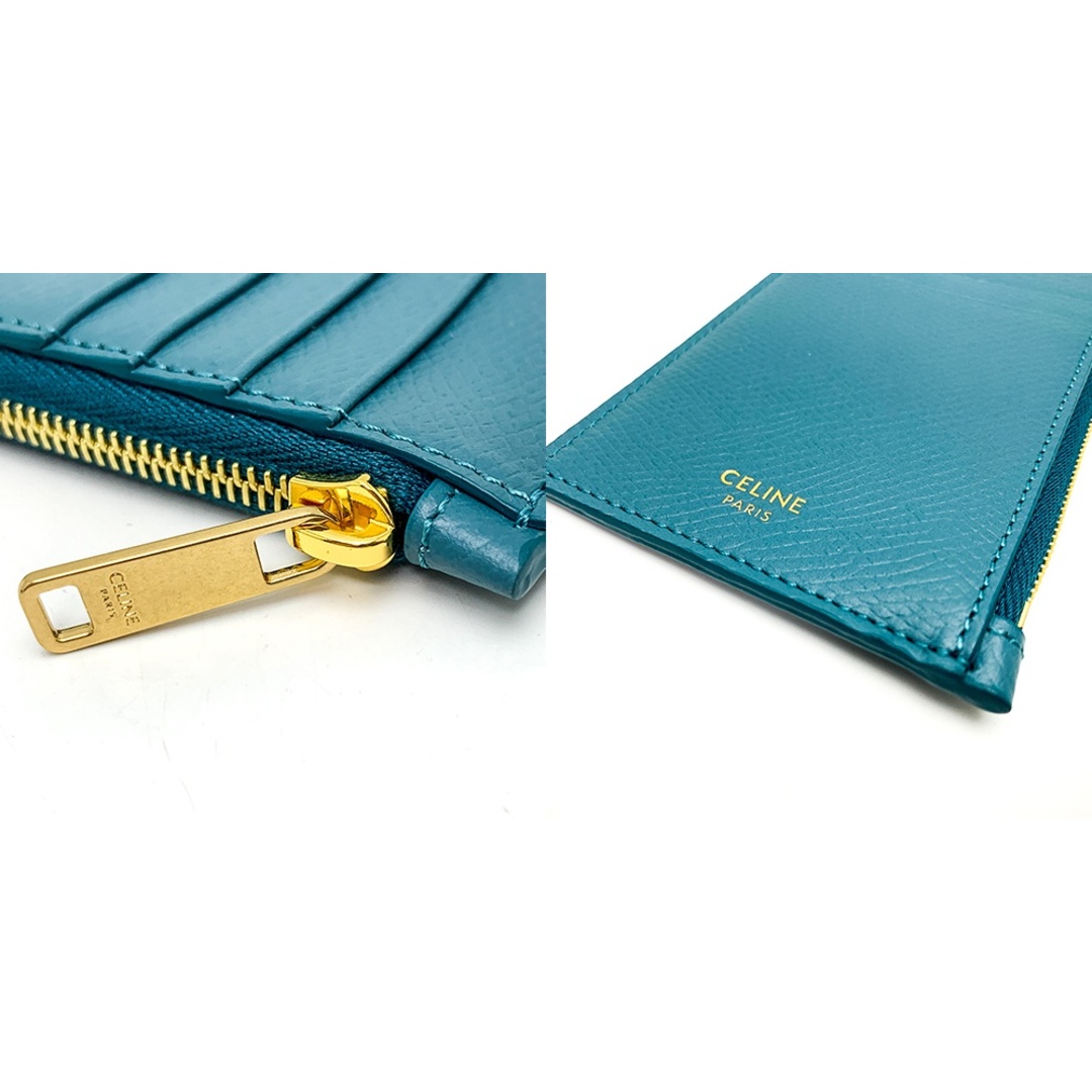 CELINE - CELINE セリーヌ ジップ付き コンパクト カードホルダー