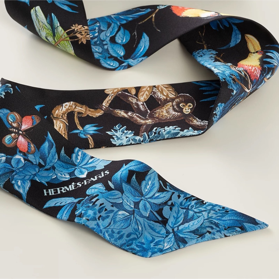 HERMES - 新品・2026SS エルメス ツイリー 赤道直下 黒・ブラックの