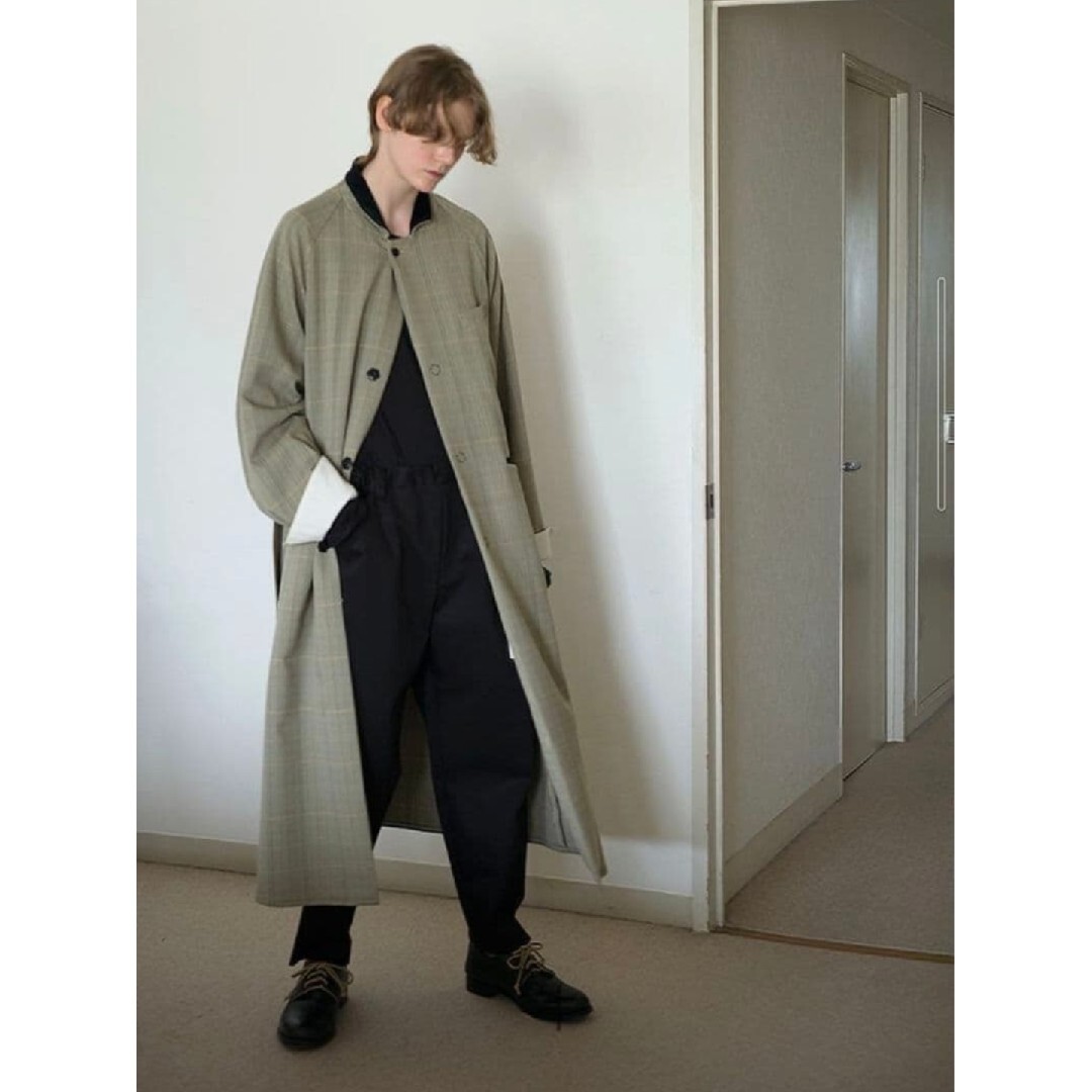 SUNSEA 18AW Pollys Tweed Check Coat